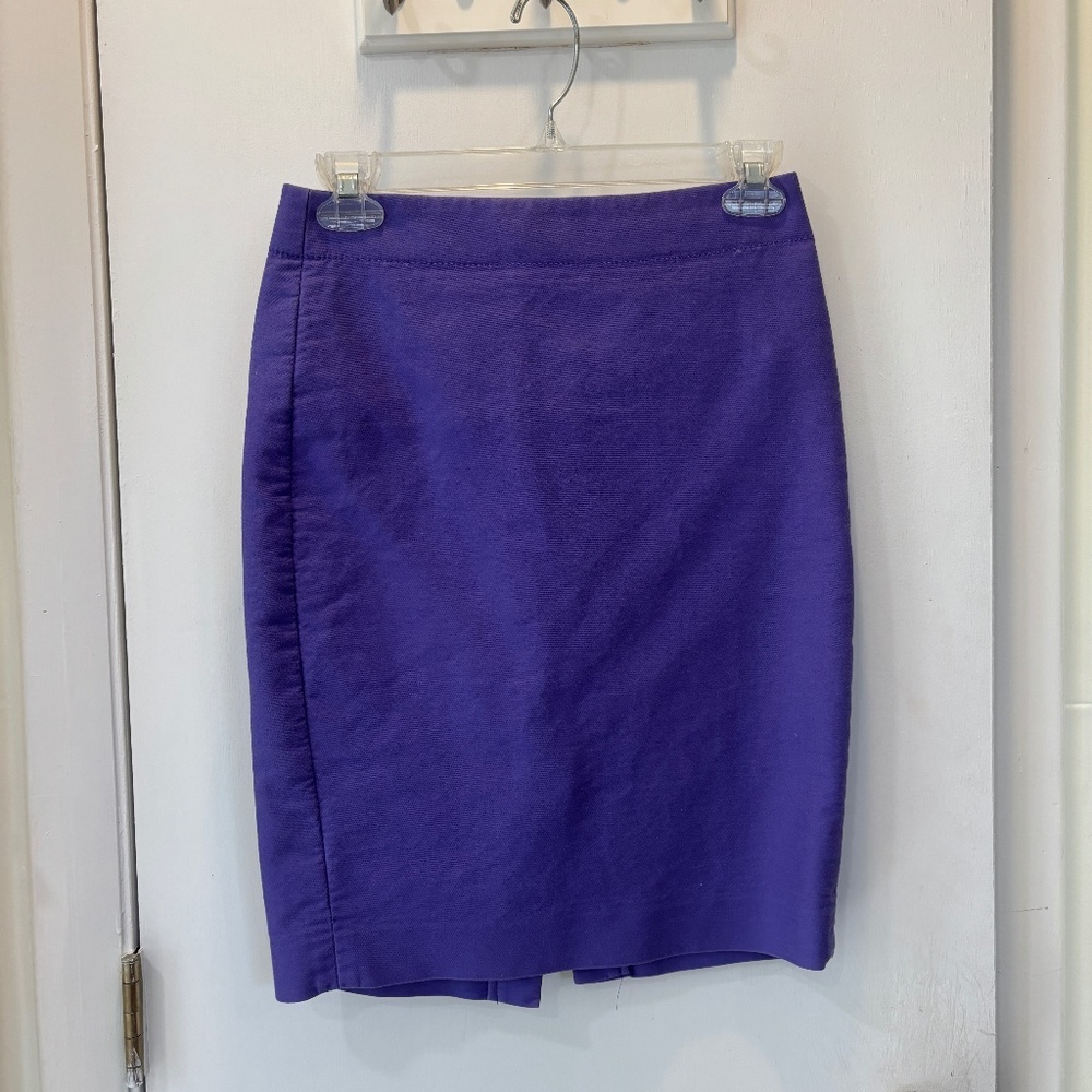 J. Crew Factory The No. 2 Pencil Skirt Purple 00